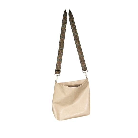 Retro Pattern Vegan Leather Crossbody Bag - Picture 3 of 6